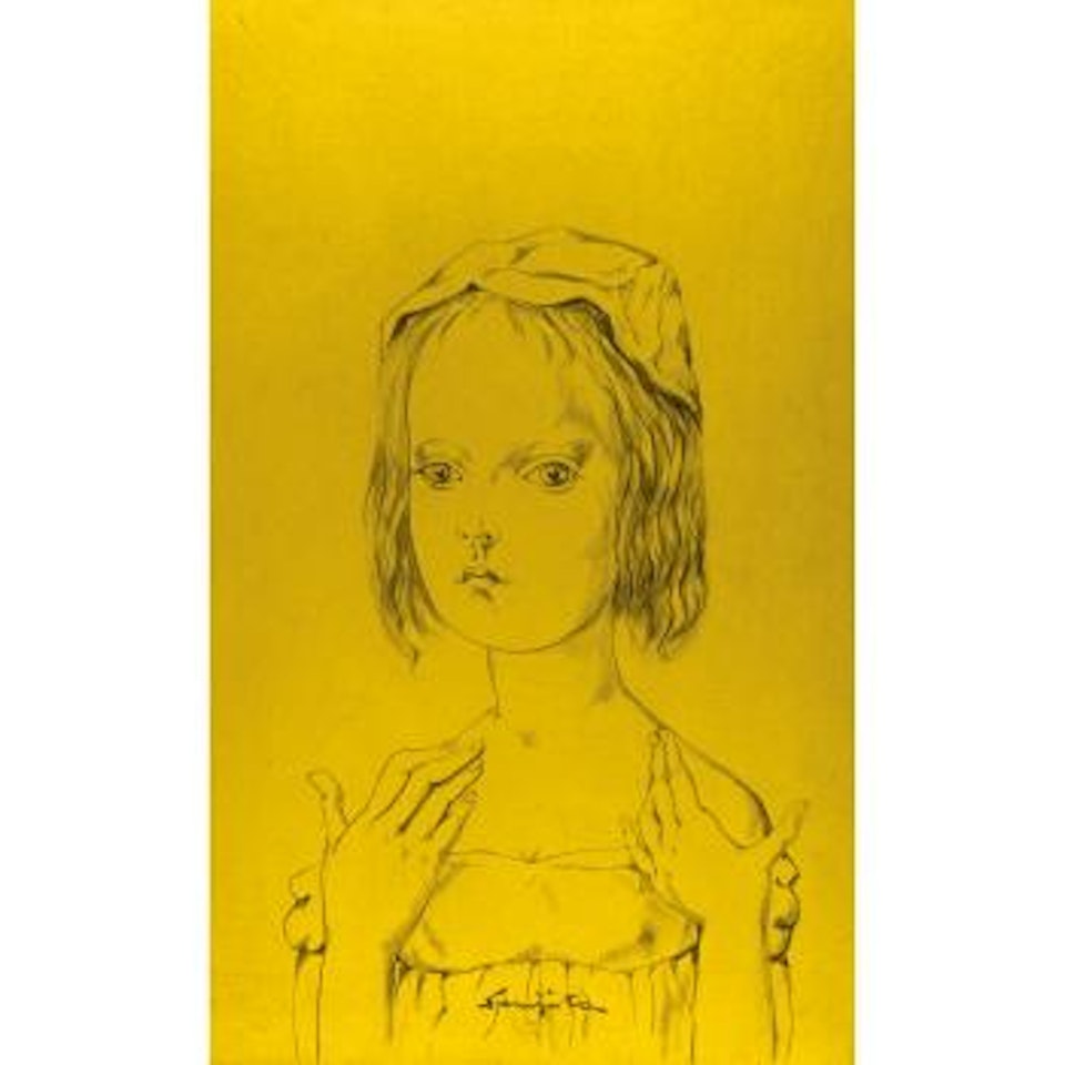 Fillette Aux Mains Levees by Leonard Tsuguharu Foujita