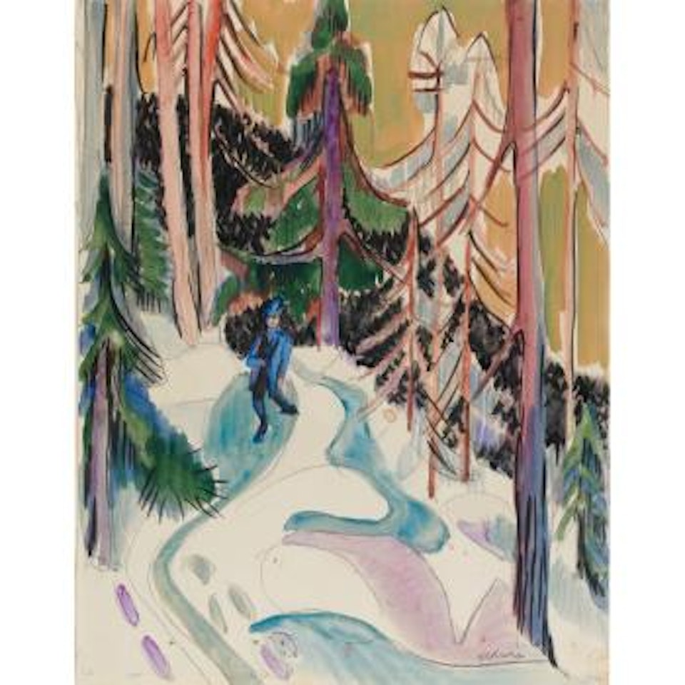 Spaziergang Im Walde (Walk In The Forest) by Ernst Ludwig Kirchner