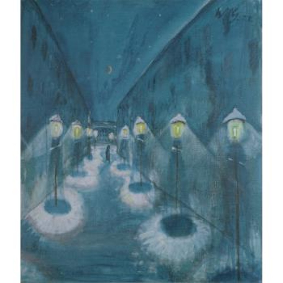 Nächtliche Straße (Street By Night) by Walter Gramatté