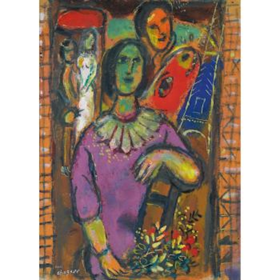 Portrait De Vava by Marc Chagall