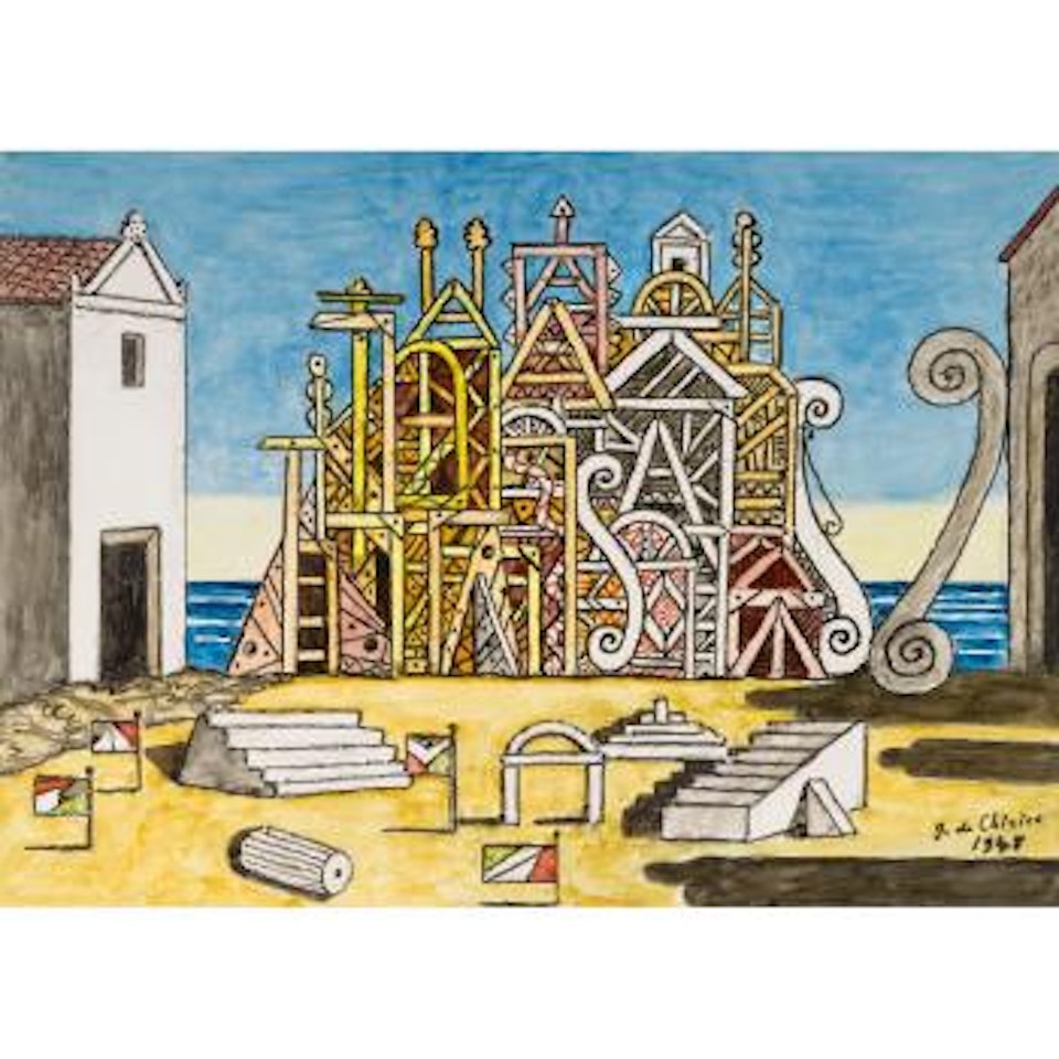 La Plage Métaphysique by Giorgio de Chirico