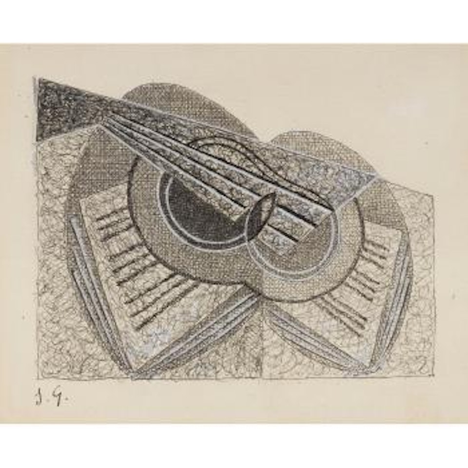 Nature Morte À La Guitare Et Un Livre De Musique by Juan Gris