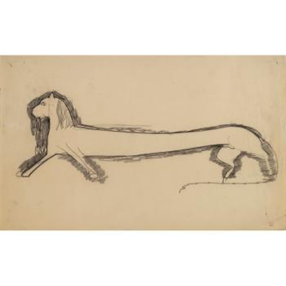 Lion De Profile by Amedeo Modigliani