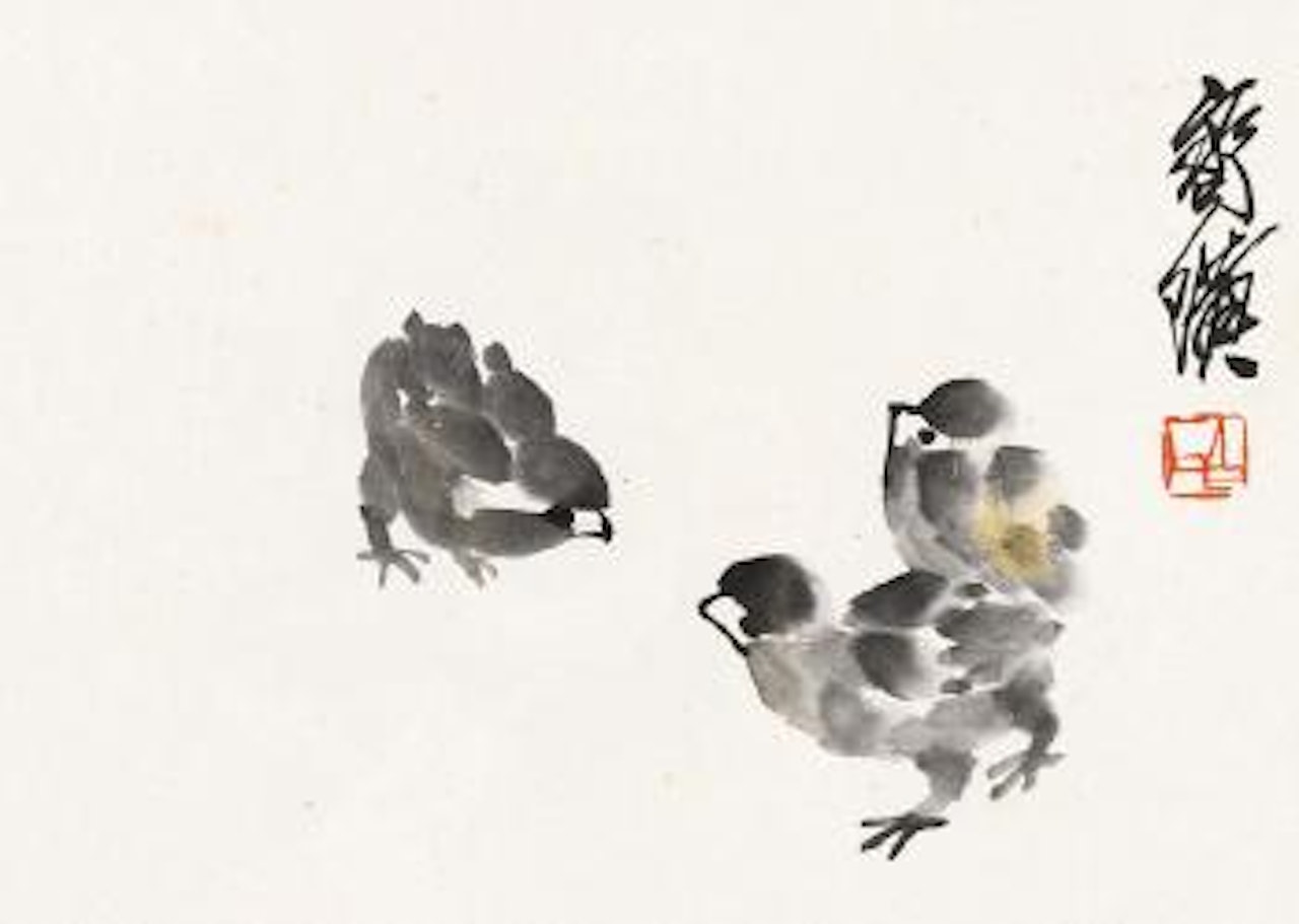 Chicken by Qi Baishi