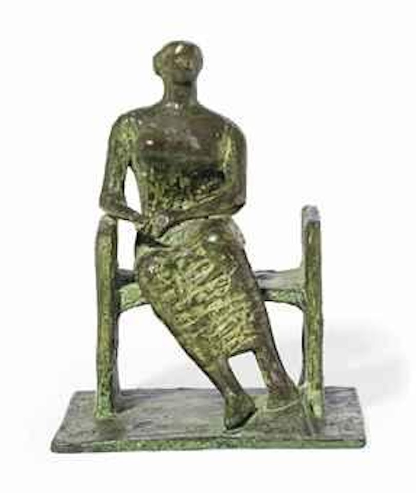 Seated Woman On a Bench by Henry Moore