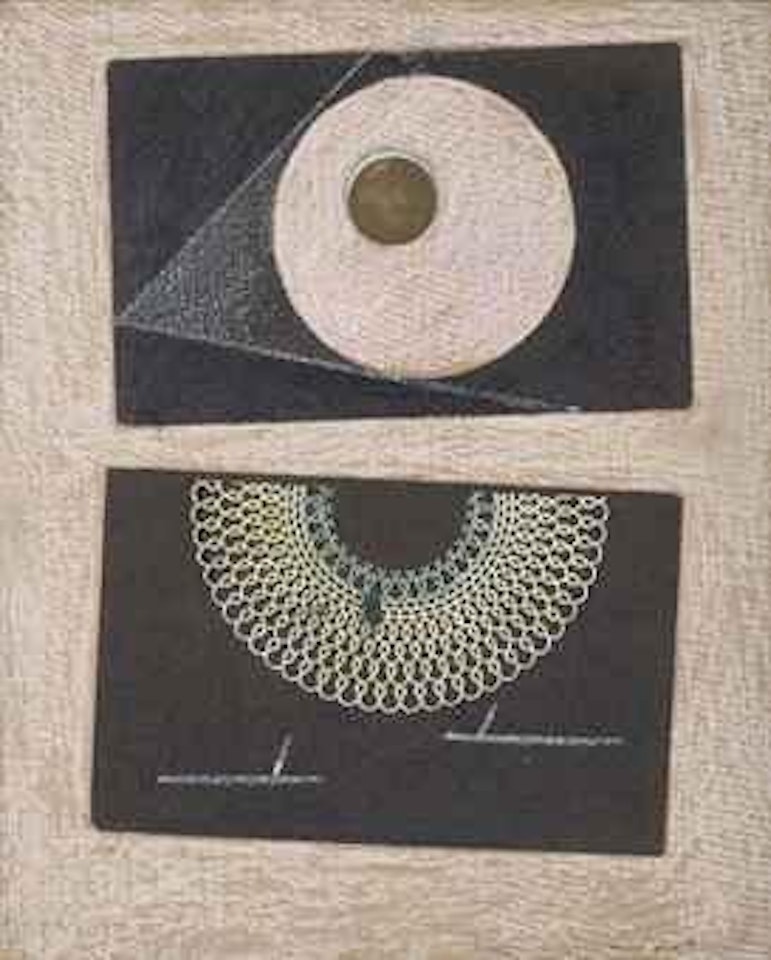 Veilleuse au seuil de nos terrassements.  Dent prompte VI. by Max Ernst