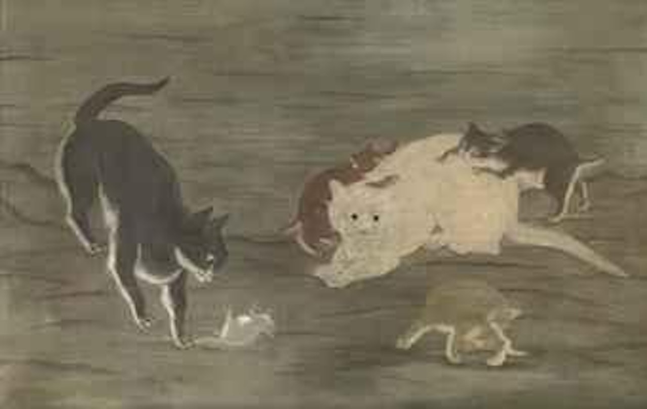 Chats et souris by Leonard Tsuguharu Foujita