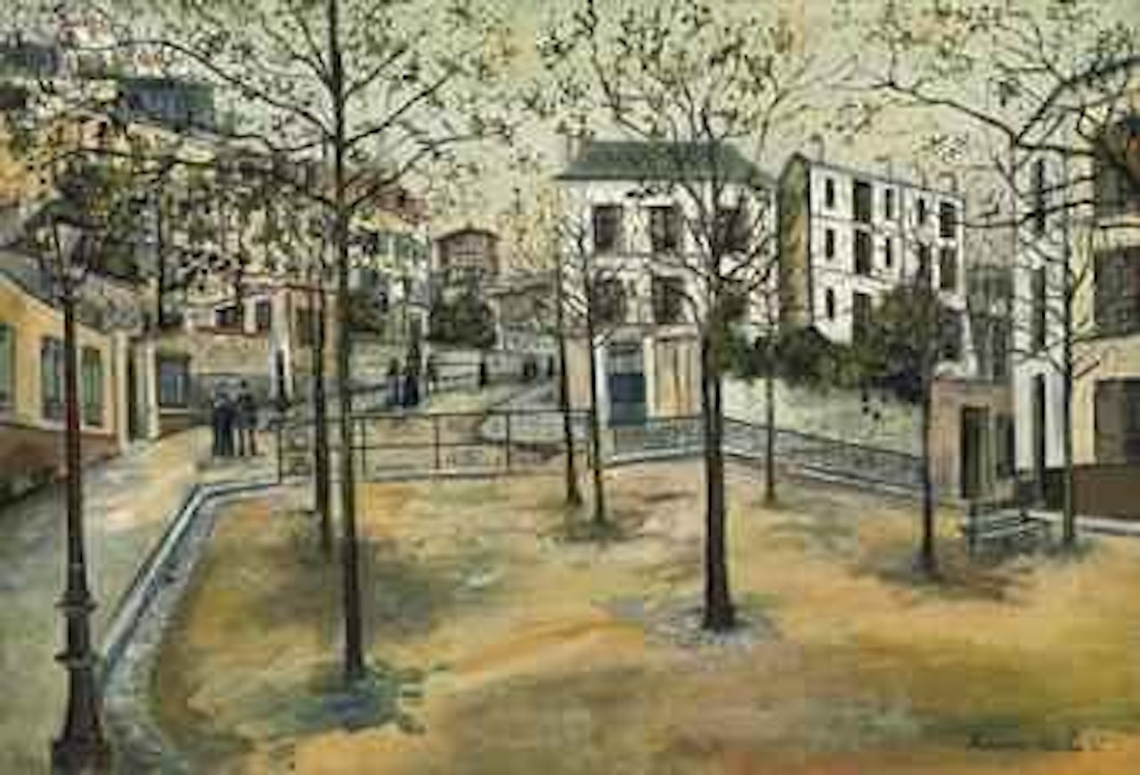 Place Ravignan by Maurice Utrillo