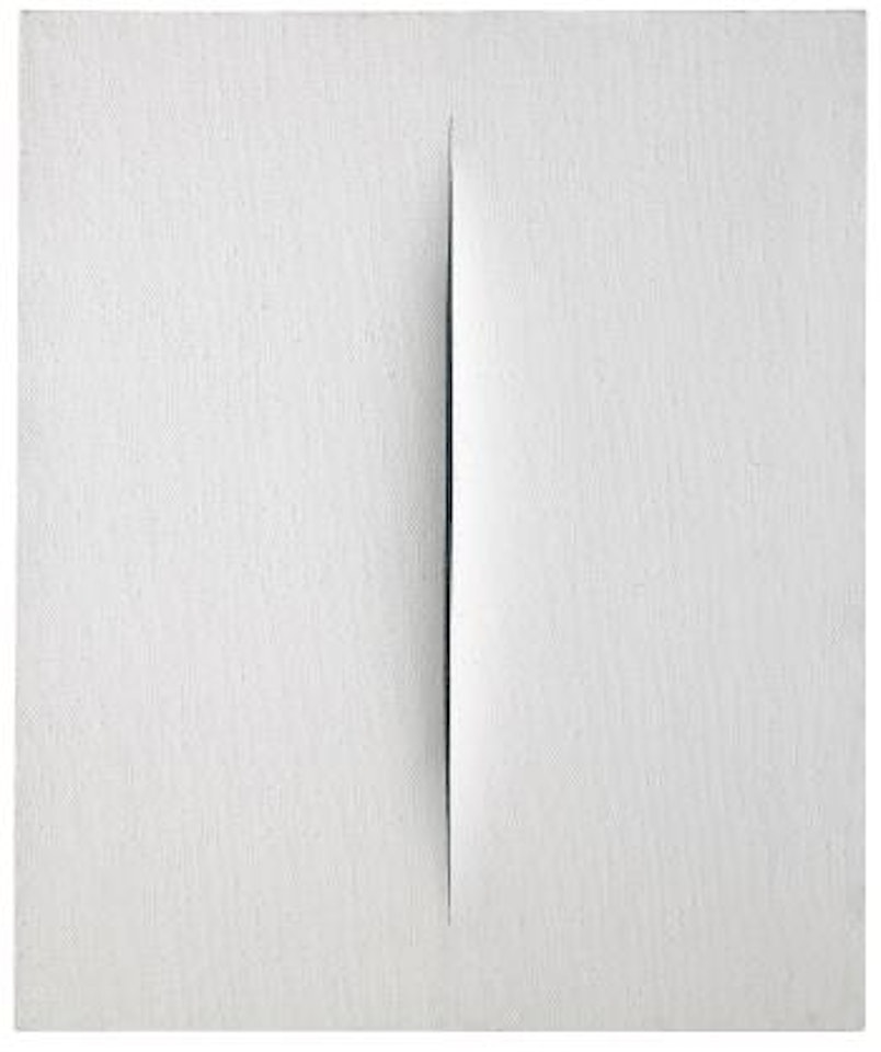 Concetto Spaziale, Attesa by Lucio Fontana