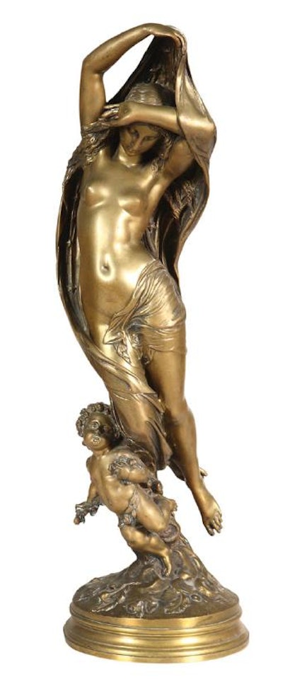 Nymph with putto by Mathurin Moreau