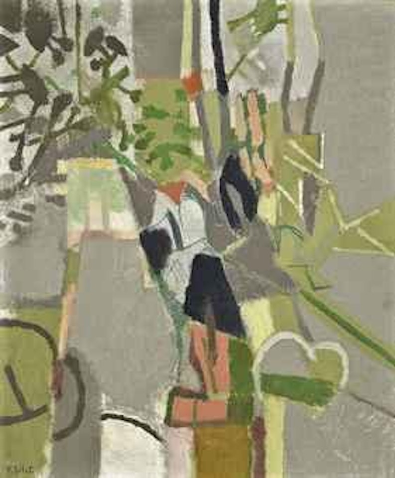 Abstract Composition in Grey by Françoise Gilot