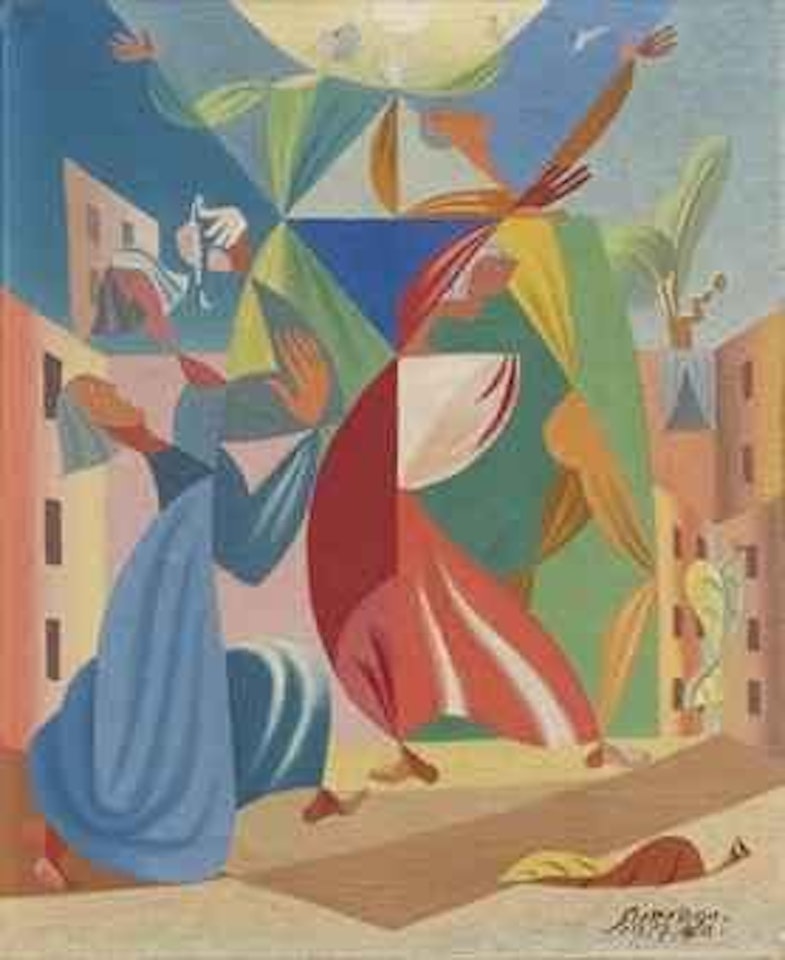 Les acrobates by Leopold Survage