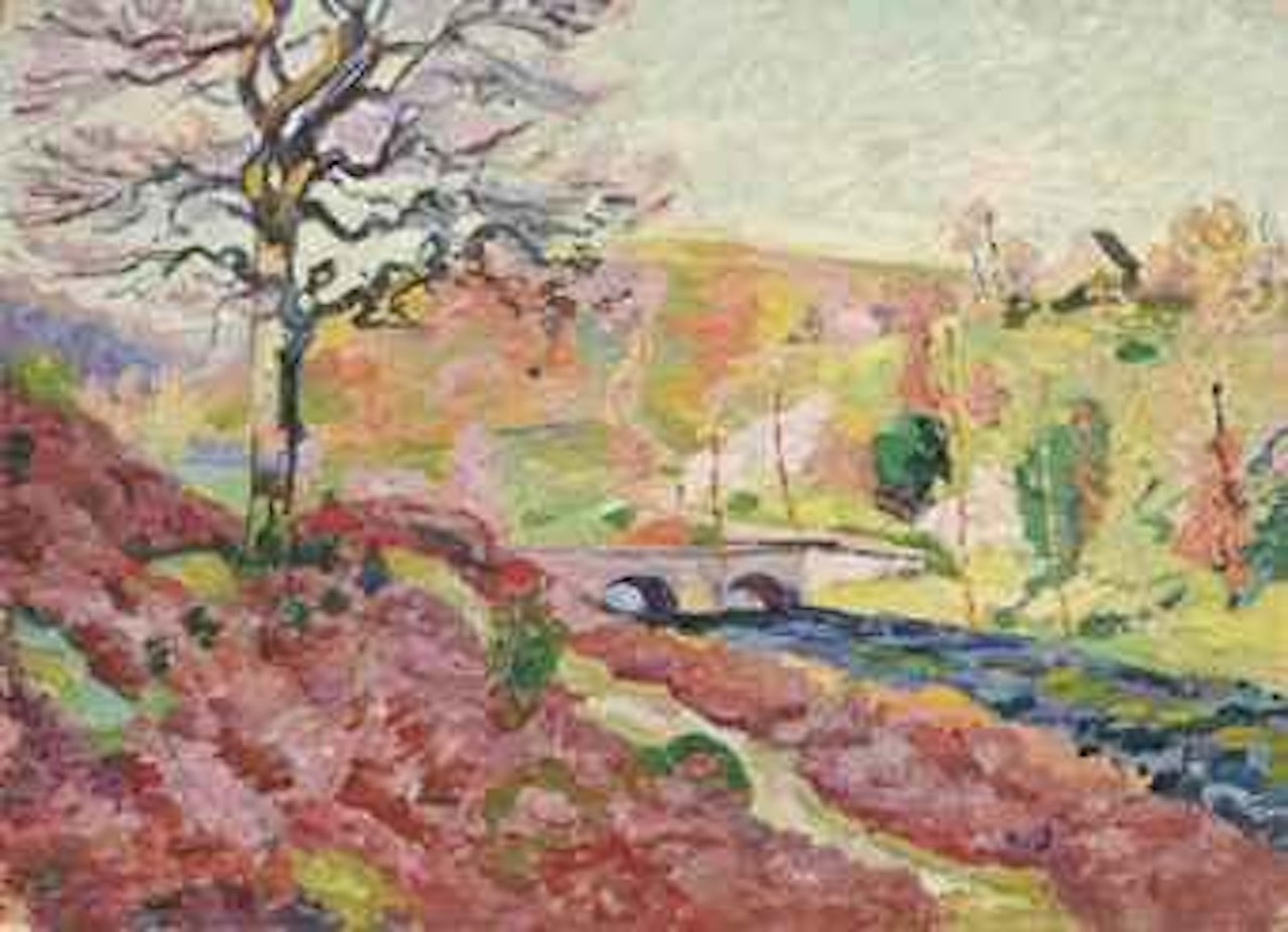 Paysage avec pont by Armand Guillaumin
