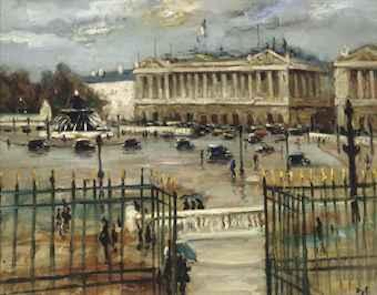 Paris, Place de la Concorde by Marcel Dyf