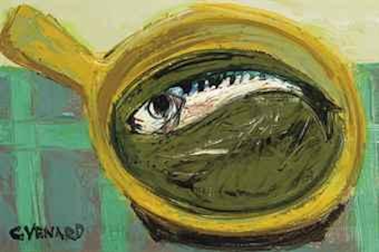 Nature morte avec poisson by Claude Venard