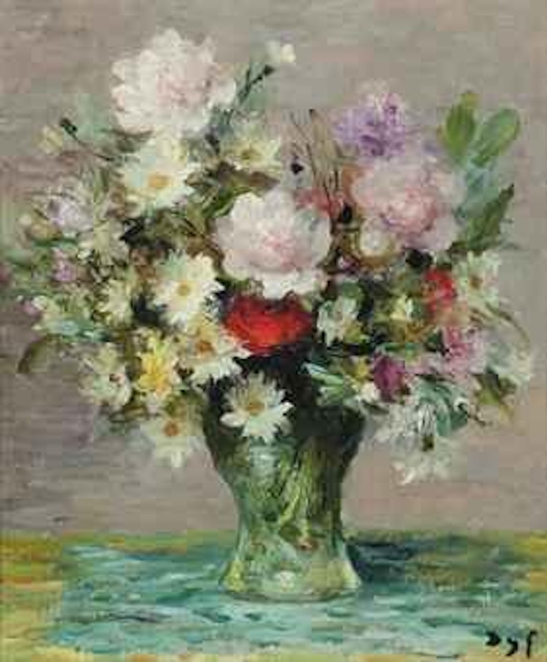 Roses et coquelicot by Marcel Dyf