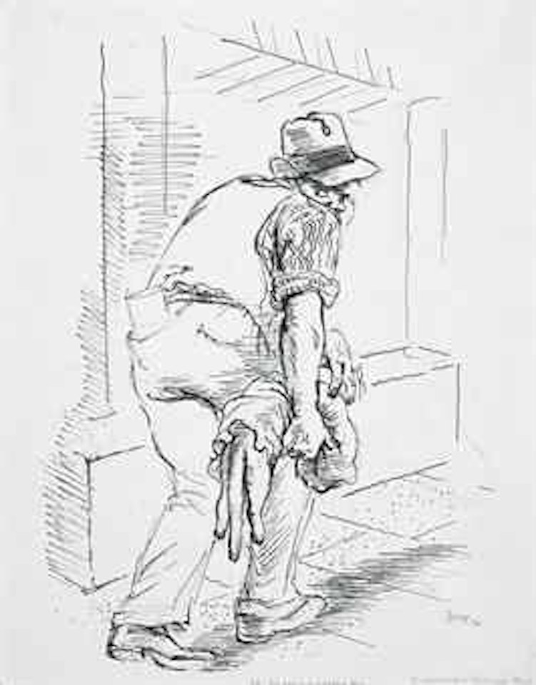 The Dead Cat in Beckman Place by George Grosz