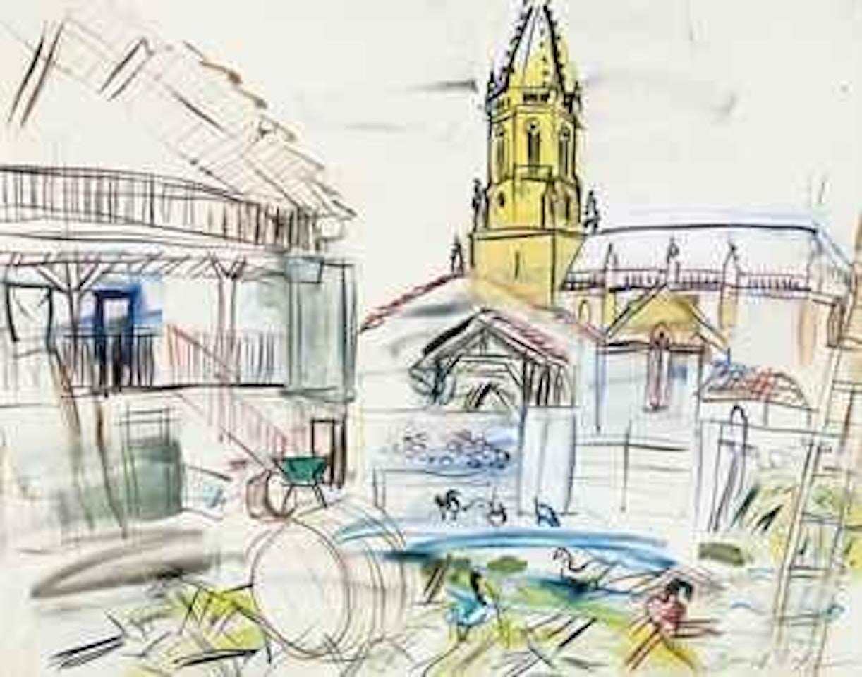 L'église de Lestelle by Raoul Dufy