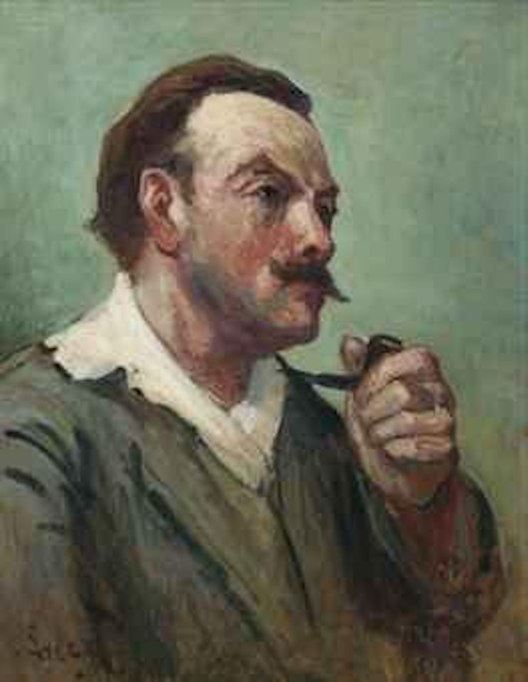 Portrait de Roger à la Pipe by Maximilien Luce