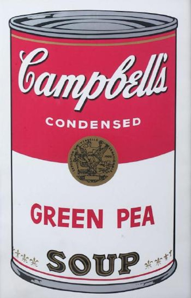 Campbell's soup I: green pea by Andy Warhol