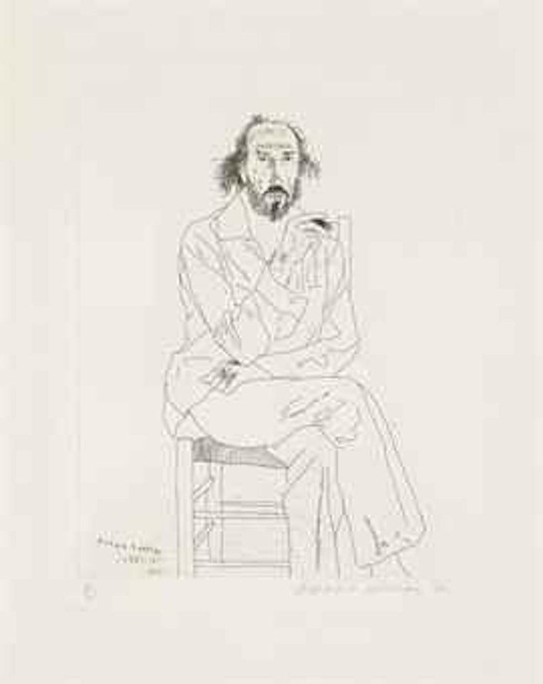 Portrait of Richard Hamilton (S.A.C. 126; Tokyo 118) by David Hockney