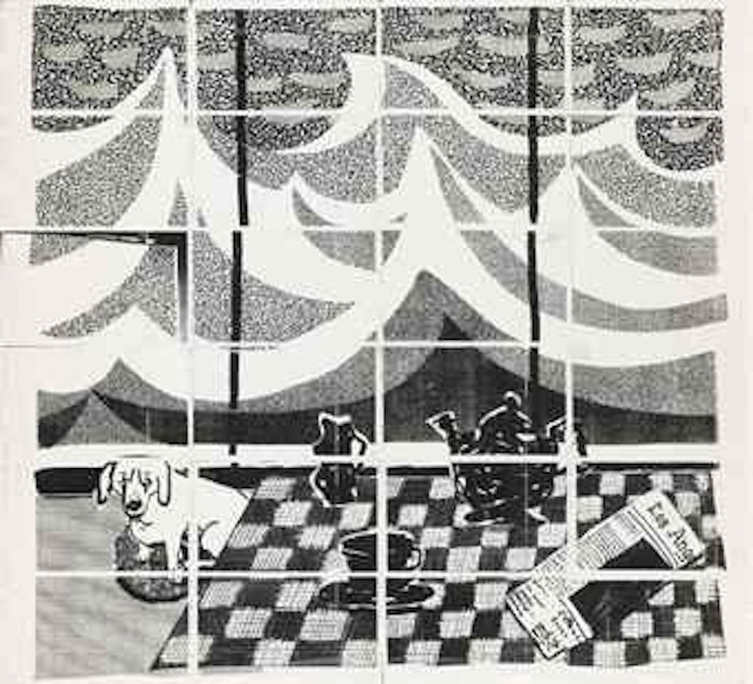 Breakfast with Stanley in Malibu by David Hockney