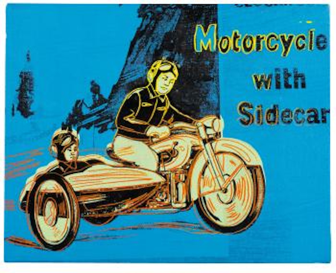 Motorcycle With Sidecar (From Toy Series) by Andy Warhol