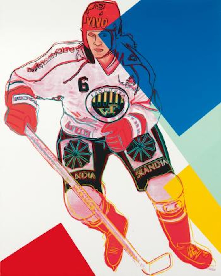 Frölunda Hockey Player by Andy Warhol