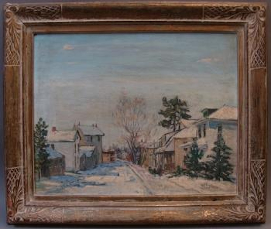 North Wales in snow by Walter Emerson Baum