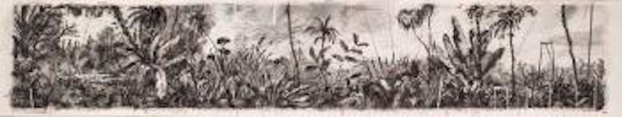Drawing from 'Preparing the Flute' (Panoramic II Trees) by William Kentridge