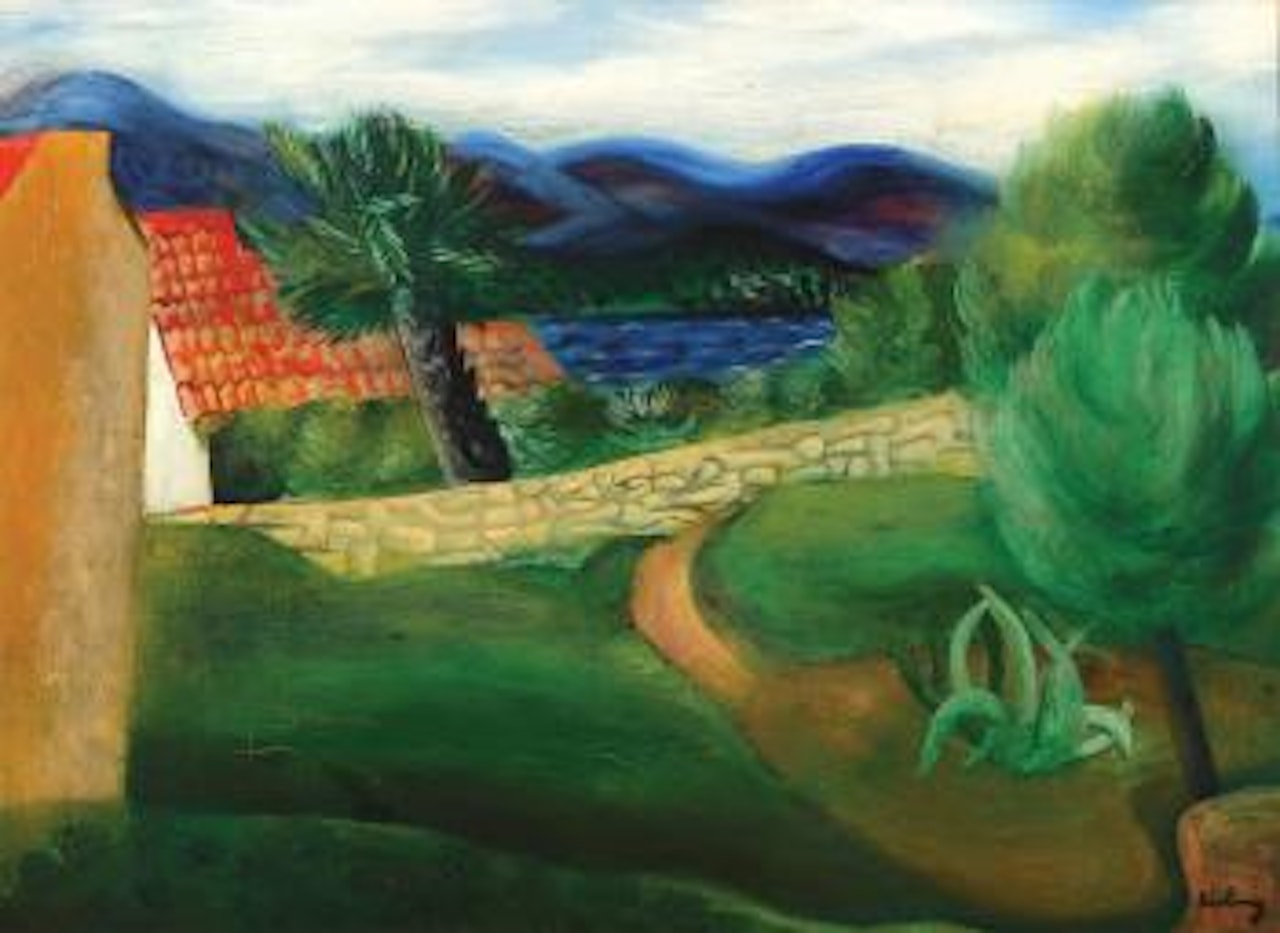Landscape in the south of France by Moïse Kisling