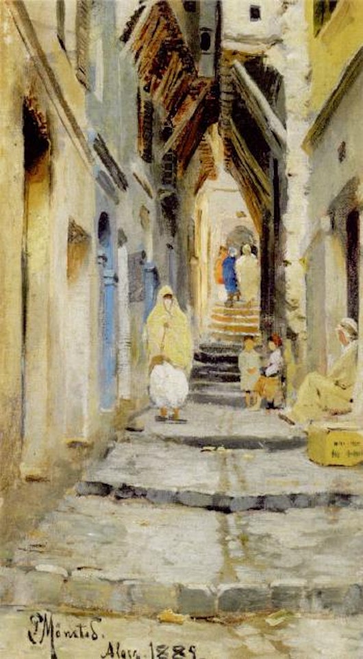An alley in Algiers by Peder Mork Monsted
