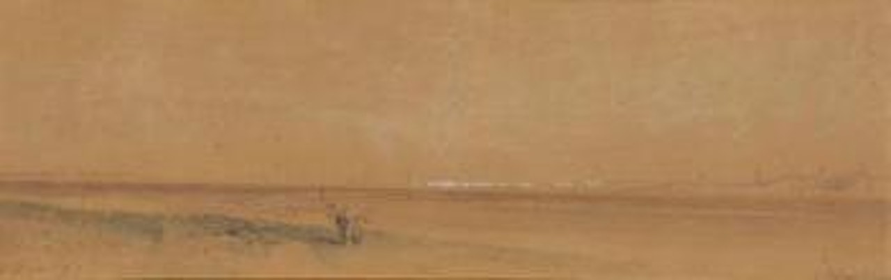 La plage de Saint Valéry en Somme by Eugène Boudin