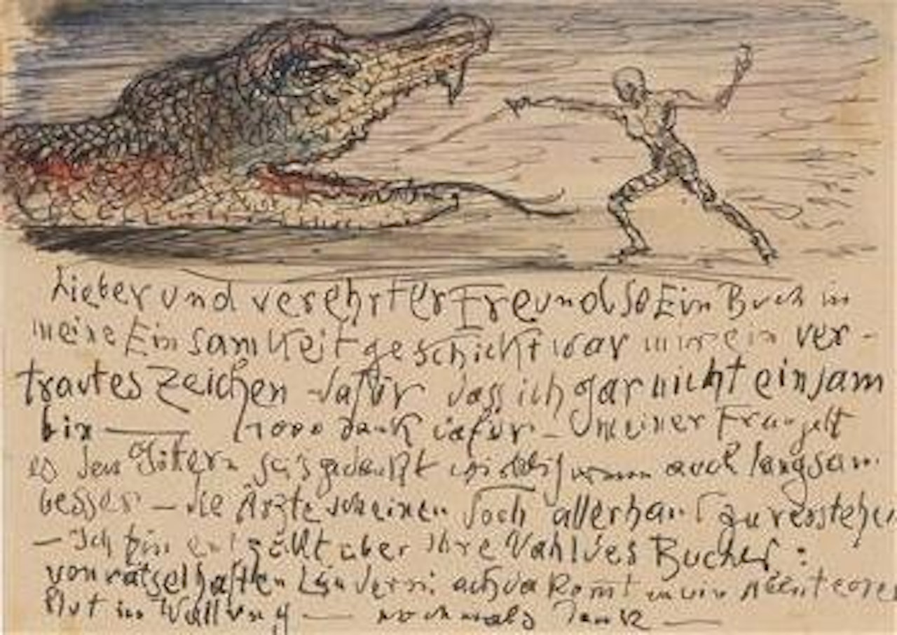 Der Kampf mit dem Drachen by Alfred Kubin