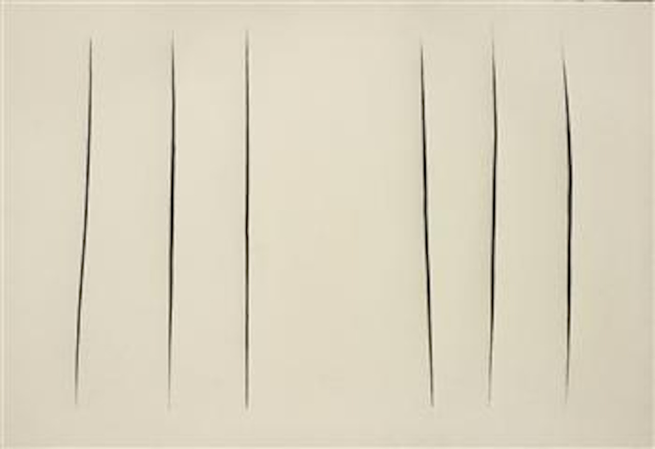 Concetto spaziale, Attese by Lucio Fontana