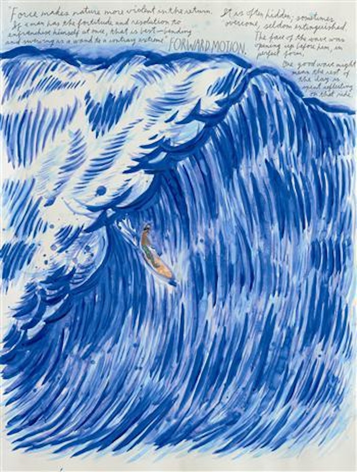 Untitled (Force makes nature more violent…) by Raymond Pettibon