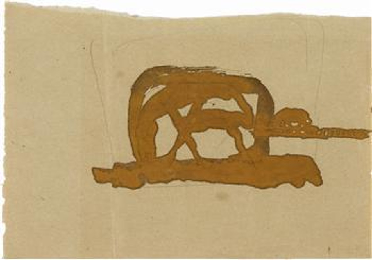 Horse with Sheep in Background by Joseph Beuys