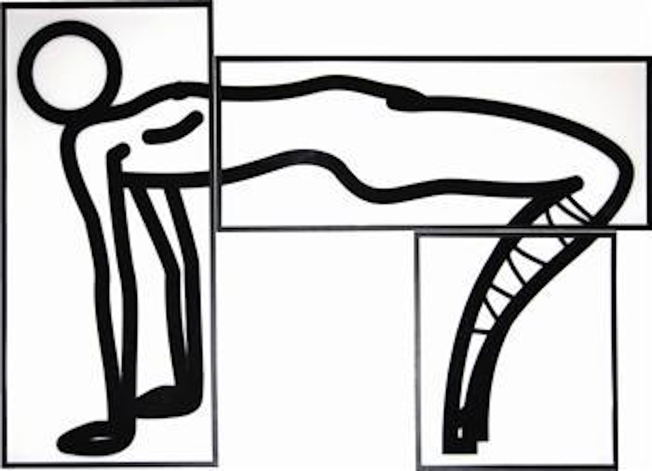 This is Shahnoza in 3 parts. 03 by Julian Opie