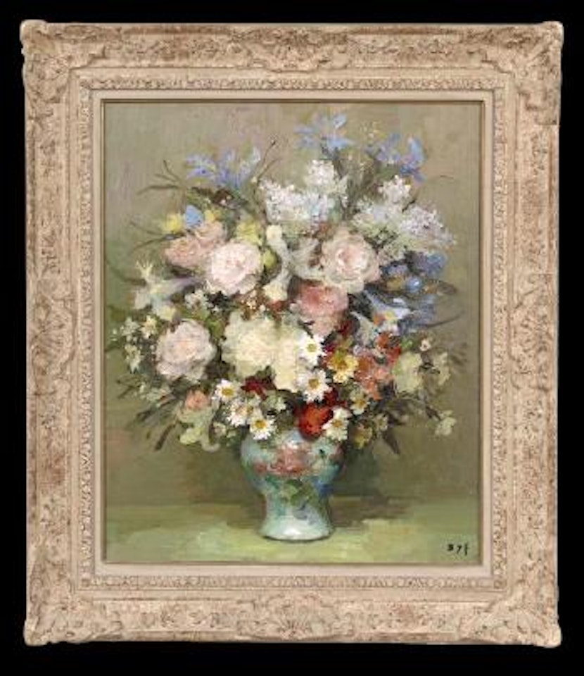 Fleur au pot chinois by Marcel Dyf