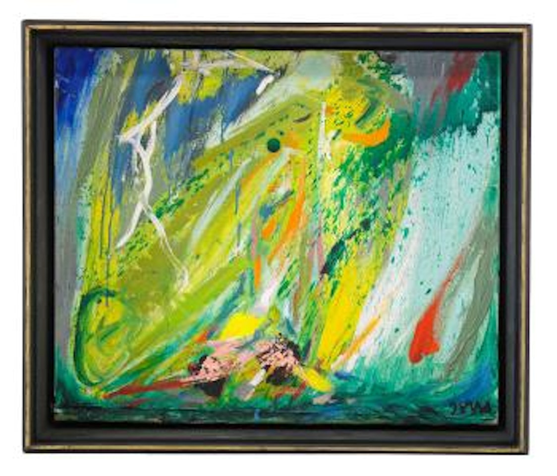 Tordenbyger og Skypumpe over havet by Asger Jorn