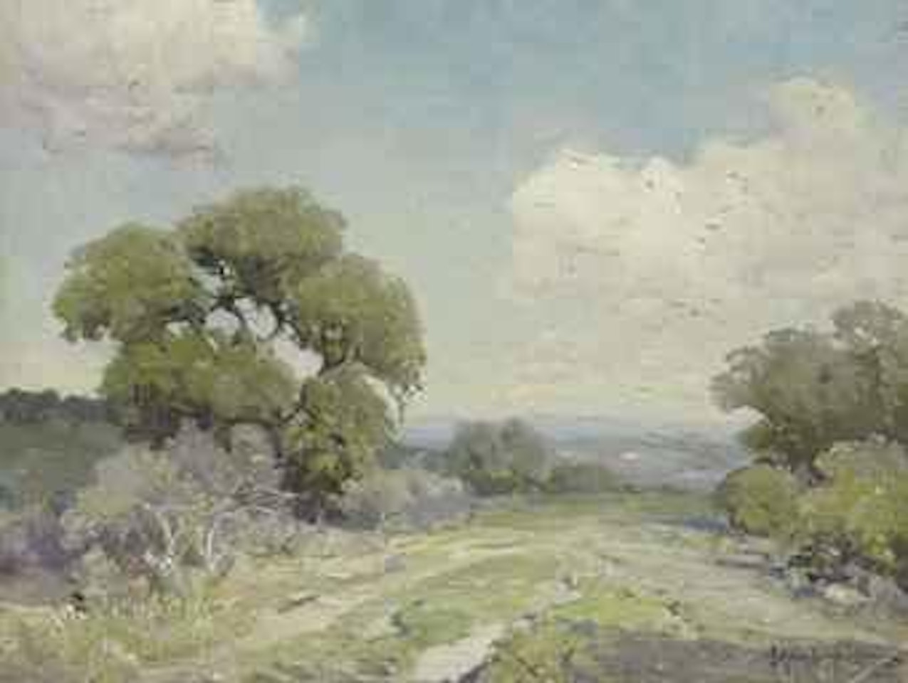 Morning in the Live Oaks, Boerne, Texas by Julian Onderdonk