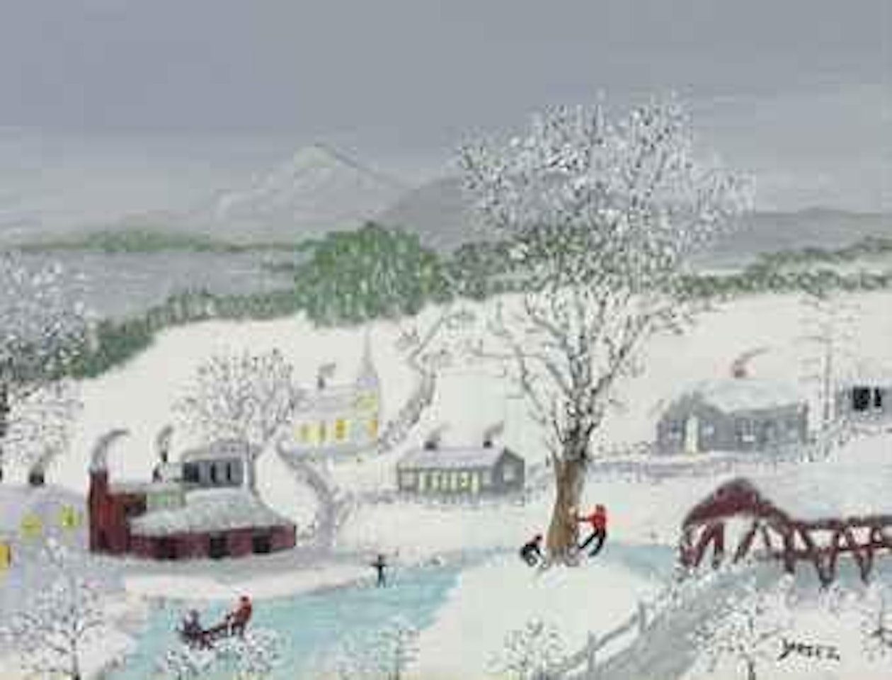 Snow Ball by Grandma Moses