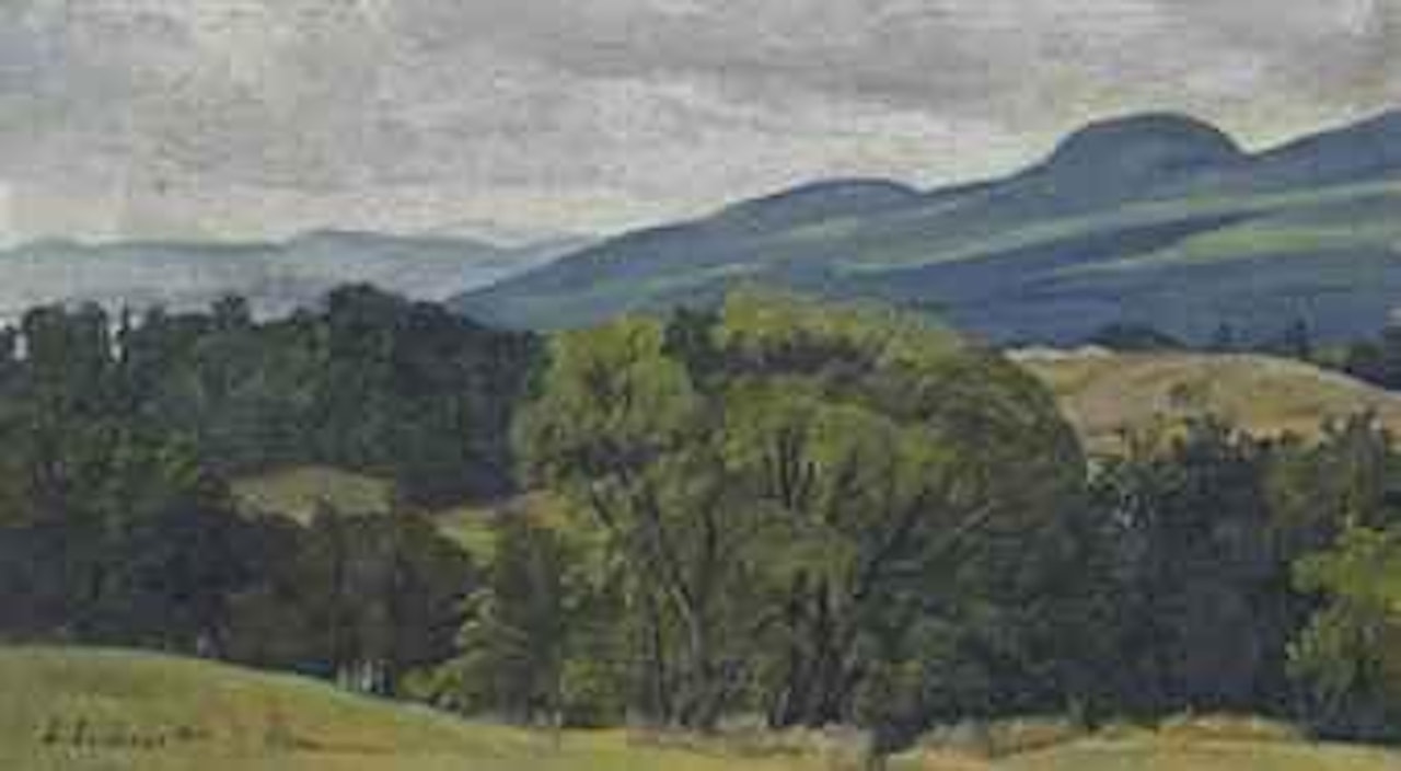Landscape with Trees by Luigi Lucioni