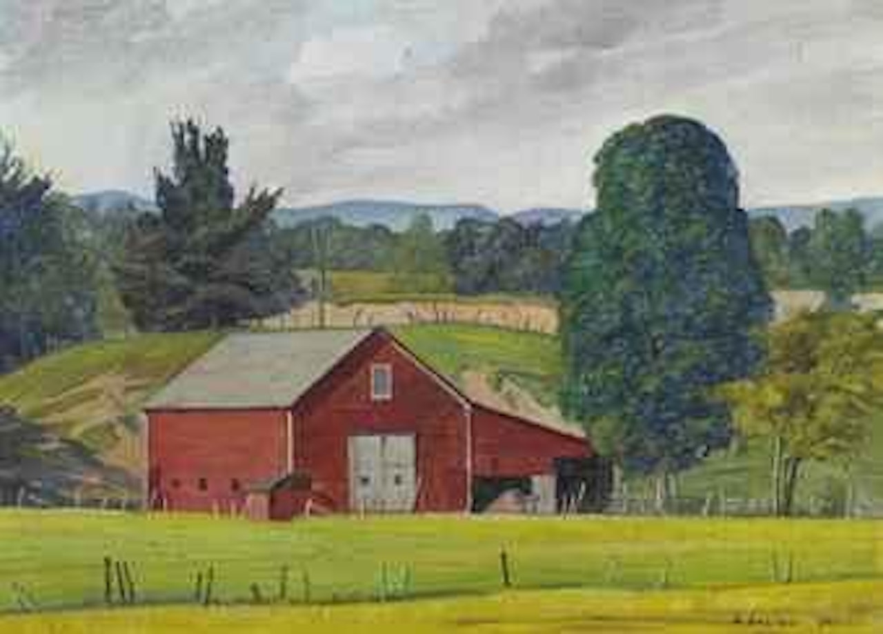 New England Barn by Luigi Lucioni