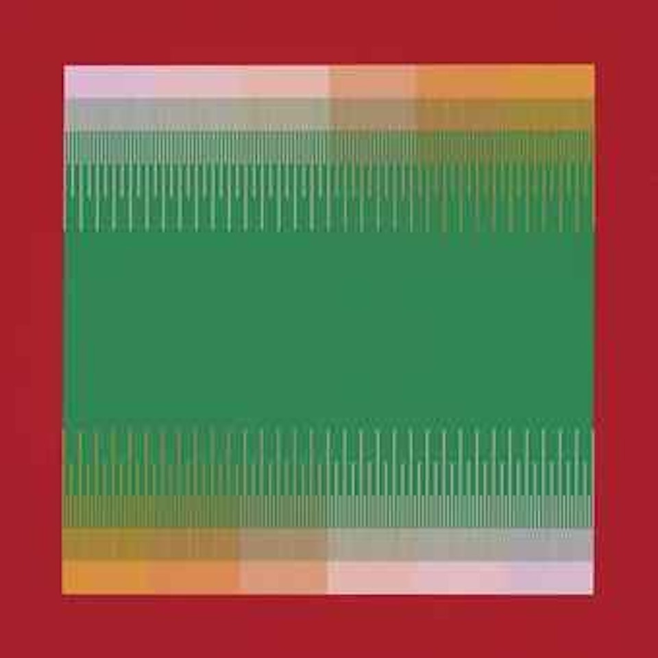 Soft Permanent Green on Red by Richard Anuszkiewicz