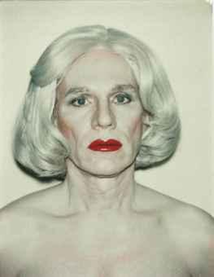 Self-Portrait in Drag (Monroe Wig) by Andy Warhol
