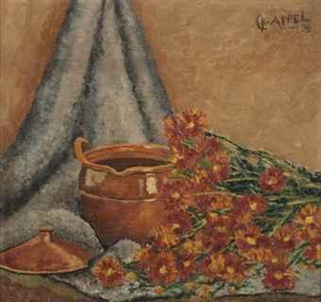 Still life with asters by Karel Appel