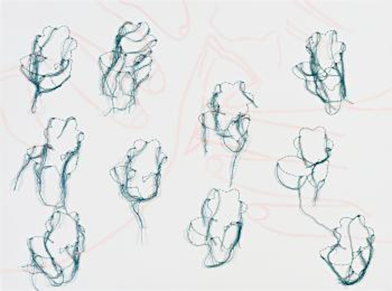 Untitled (Fingers In Pink) by Ghada Amer