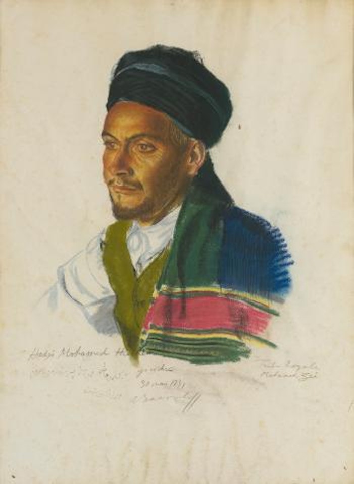 Portrait Of Haji Mohamed Hachem by Alexander Evgenievich Yakovlev