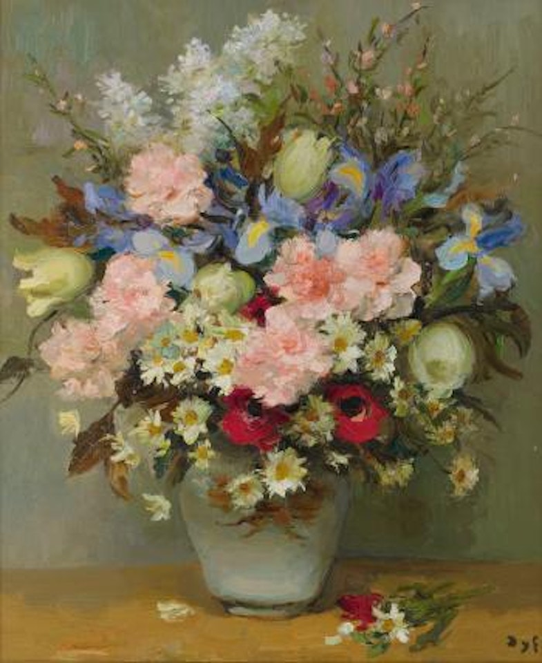 Lilas Et Oeillets by Marcel Dyf